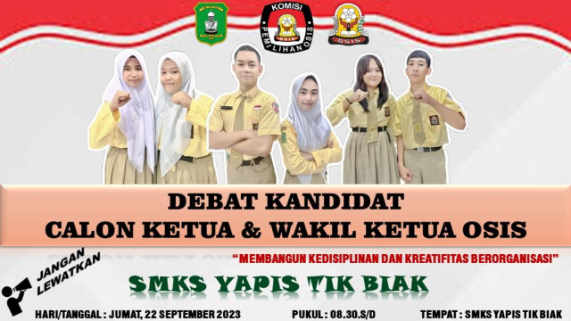 Debat Kandidat Calon Ketua dan Wakil OSIS