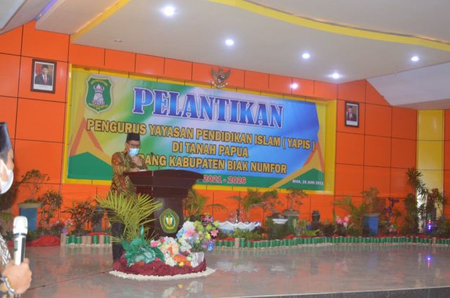 Pelantikan Pengurus Yapis Biak Periode 2021-2026