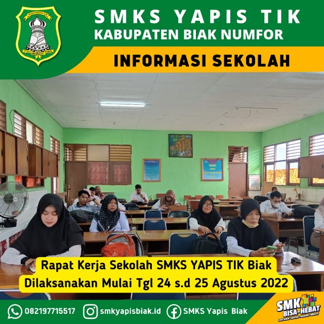 Rapat Kerja Tahunan SMK Yapis Biak