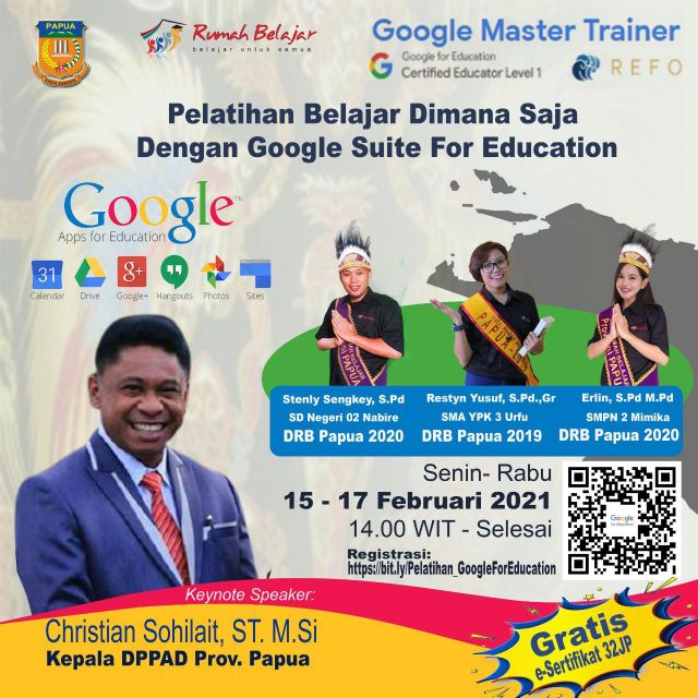 PELATIHAN GOOGLE SUITE FOR EDUCATION 