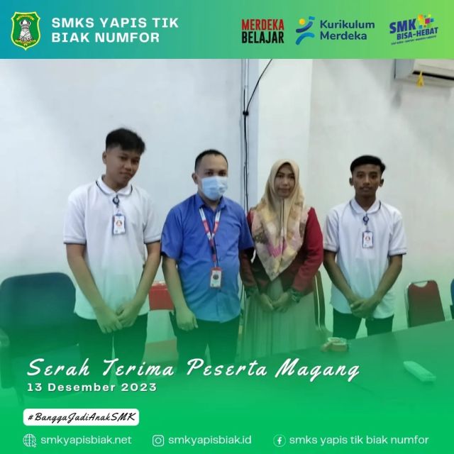Serah Terima Peserta Magang