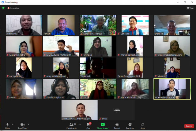 Rapat Via ZOOM SMKS YAPIS BIAK
